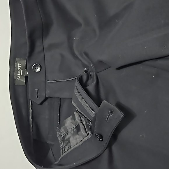 Talbots Petites Black Casual Dress Trouser Pants Stretch Size 4P #W-882 - Picture 6 of 14
